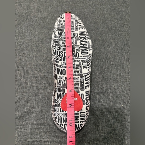 New Love Moschino Red Heart Sneakers - Picture 8 of 9